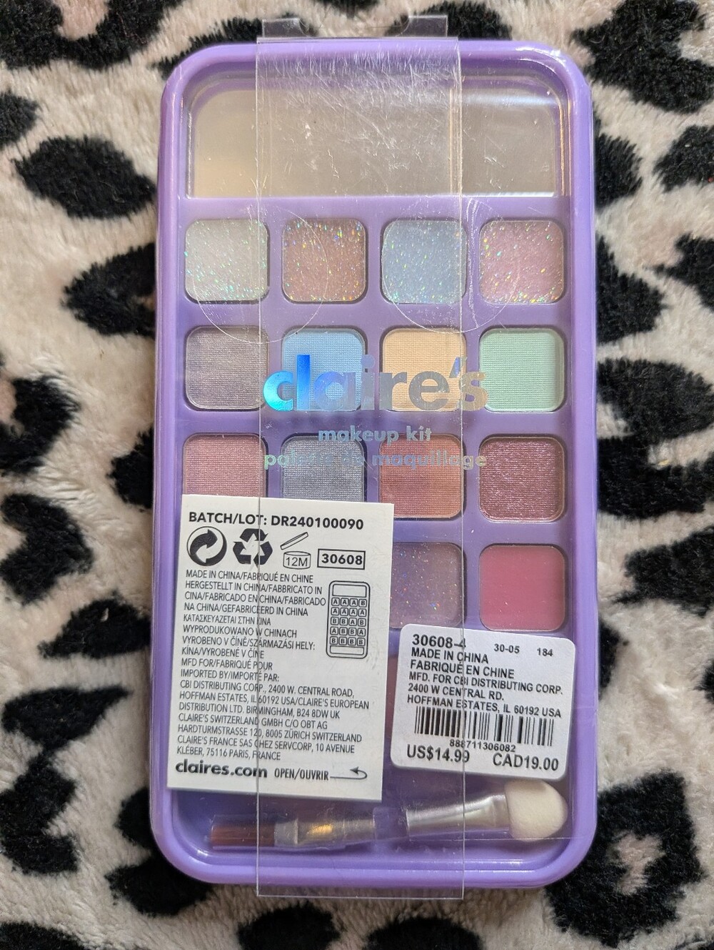 Claires EyeShadow Palette NWT